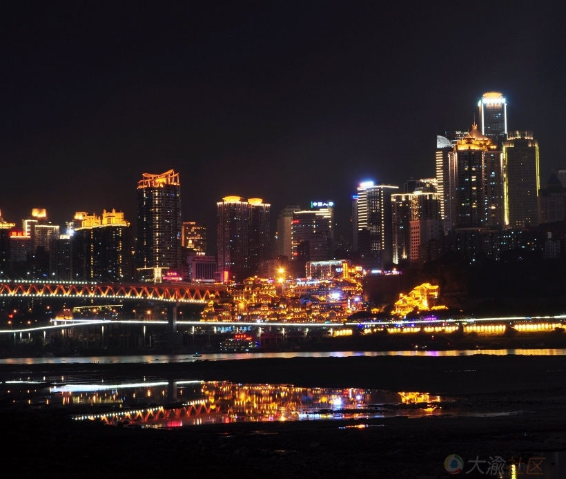 滨江路夜景
