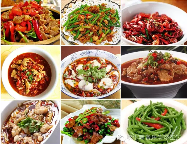 包含各种串串烧烤, 也不乏精品菜,烤鱼, 川菜,凉菜,主食   中西餐饮