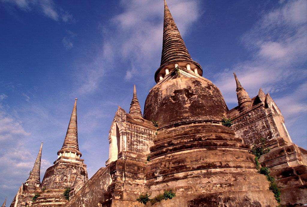 被列入联合国教科文组织世界遗产名录的古城遗址,这里曾经是泰国首都