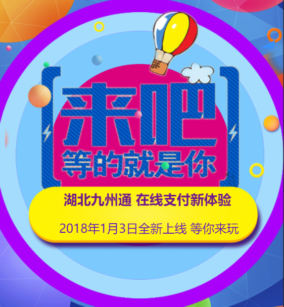 来吧！湖北九州通 在线支付新体验！等的就是你