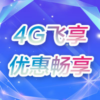 4G飛享  優(yōu)惠暢享