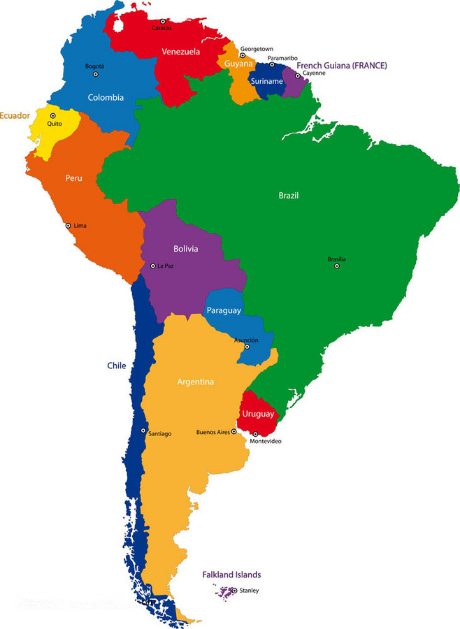 拉美地图拉丁美洲图片