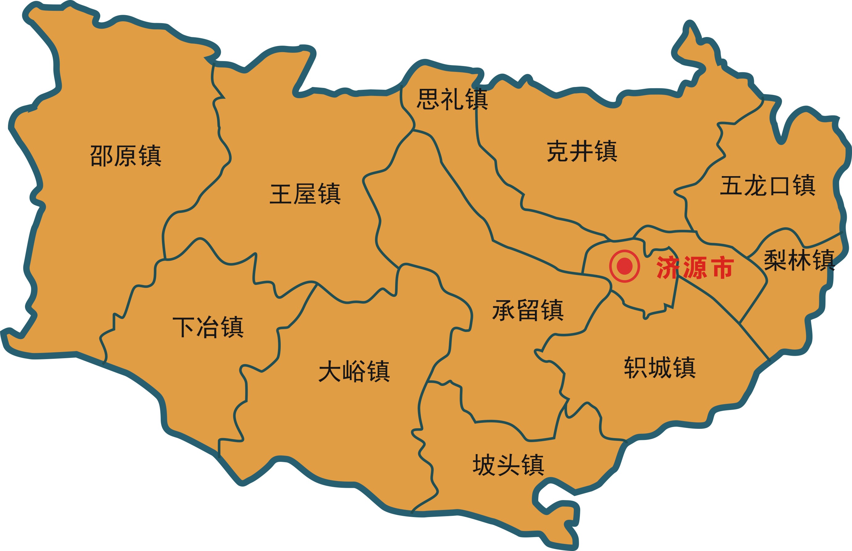 洛阳济源地图图片