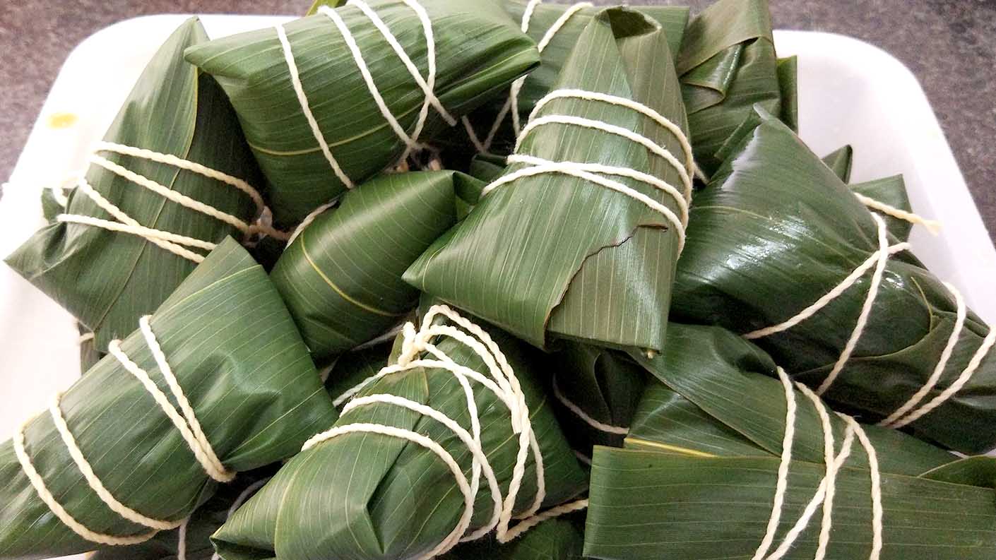 粽叶飘香,自包米粽,欢度佳节,互赠祝福