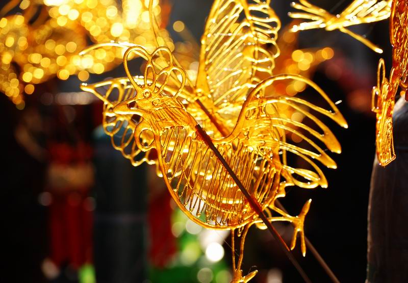 2017年在庙会街,给自己画一个糖画,回到记忆里甜甜的小时候