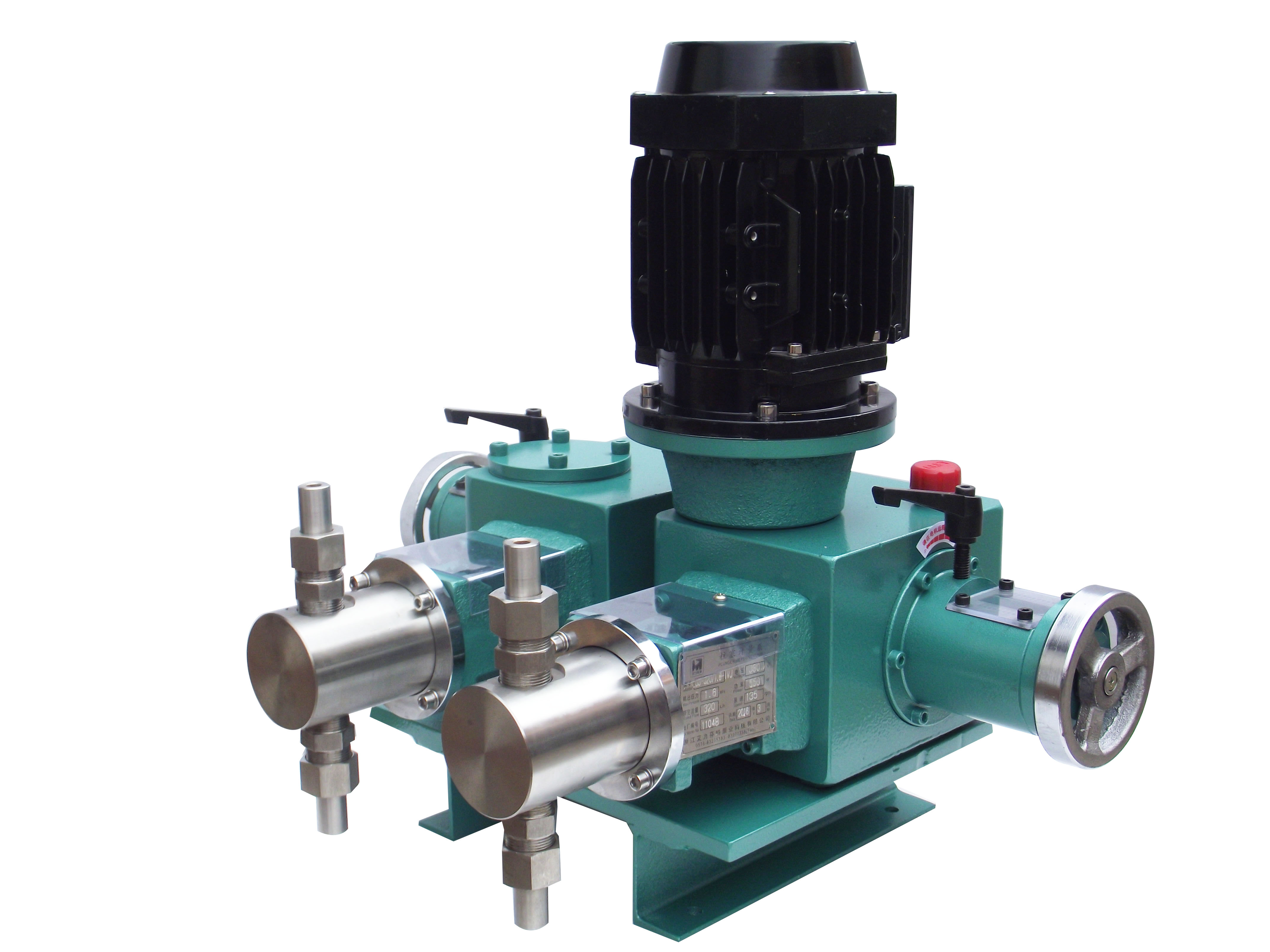 柱塞式计量泵的排出压力范围较广泛,且宜制成高压泵,能输送高粘度介质