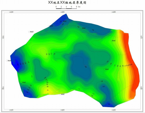 約束線,界線,網格數據(zmap,geoquest,surfer等)自動追蹤生成等值線